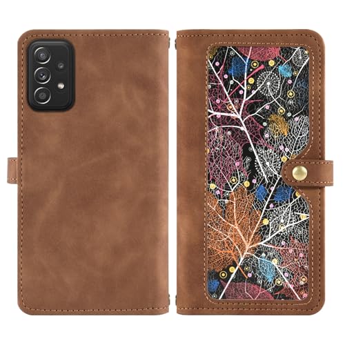 Coque Samsung Galaxy A52 Asuwish finition DKPTPT UK2 Marron robuste - 2