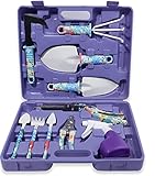 MONODEAL 10 piezas conjunto de herramientas de jardín, morado