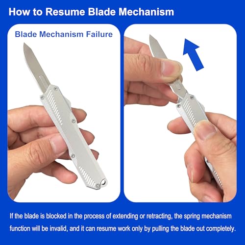 Image of Caressolove EDC Small Retractable Scalpel Pocket Knife for Daily Tasks