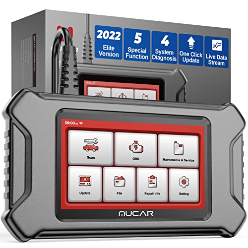 Mucar Obd2 Scanner Cs4 Car Scanner 2023 New Diagnostic Scan Tool Lifetime Free Update,Ecm/Tcm/Abs/Srs Airbag Check Engine Car Code Reader, Car Diagnostic Scanner With Oil/Epb/Sas/Tpms/Throttle Reset #TOP9