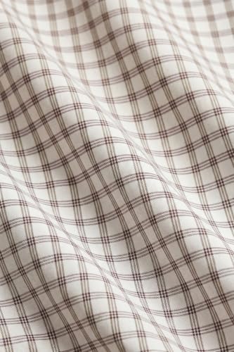 Image of Peter England Men's Slim Fit Full Sleeve Checkered Casual Shirt | 100% Cotton | Premium Twill Weave