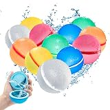 SOPPYCID Water Balloons Reusable, Summer Water Balls for Boys and Girls, Easy to Fill, Fun For Kids