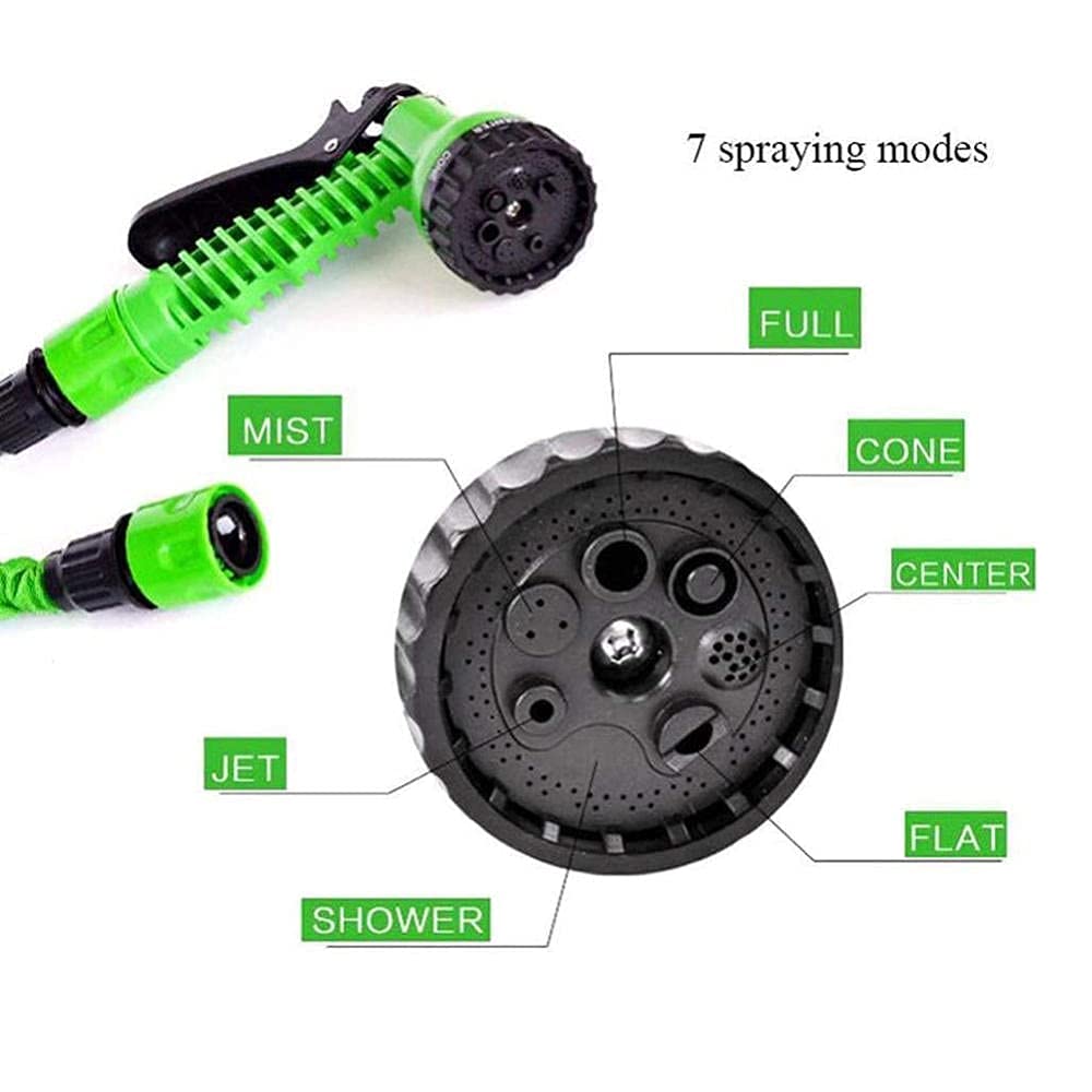 Gartenschlauch expandierbarer Flexibler magischer Schlauch mit 7 Funktion Sprühdüse 45m erweitert Wasser Schlauchrohre Schnellverbinder Leichtgewicht für Auto-Gartenwäsche (Color : 150ft)