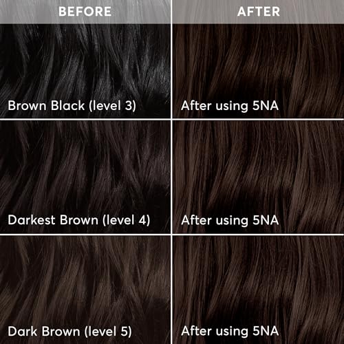 Image of Madison Reed Radiant Hair Color Kit - 5NA Dark Ash Brown with Cool Smoky Undertones (Torino Brown), Permanent Hair Dye, Superior Gray Coverage & Dimensional Color | PPD-Free & Ammonia-Free, 1 Pack