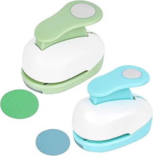 LOVEINUSA 2PCS（1 inch + 5/8 inch Hole Punches ）, Paper Hole Punches, Circle Punches, Circle Hole Punch, Circle Cutters for...