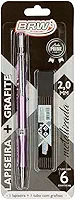 Lapiseira Metalizada Rosa + Grafite 2.0mm, BRW