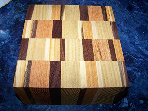 Lumber Wood for Woodworking - Construction - Landscaping Super Laminated with Various Hards Bowl Blank 6" X 6" X 3"