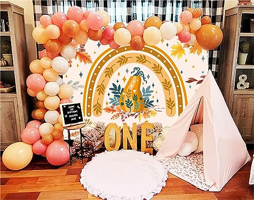 BINQOO Sfondo autunnale Boho arcobaleno zucca baby...