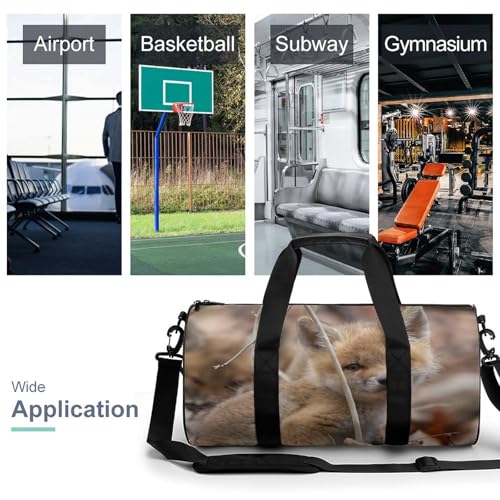 Sac de sport Petit Renard format duffel bag compact 45x23x23cm léger