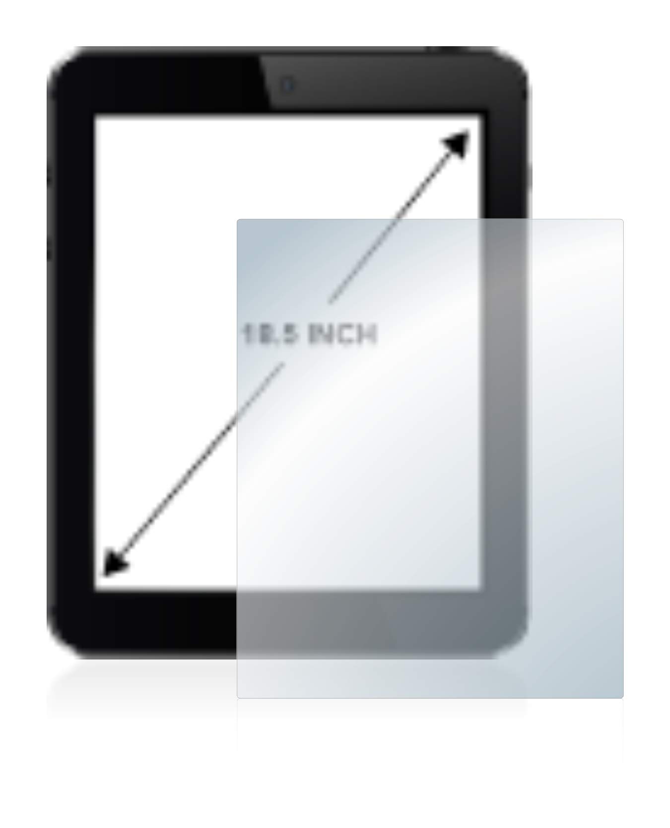 upscreen Schutzglas für Displays 18.5" (47 cm) [410x231 mm, 16:9] | Für Tablets, Transparenter Displayschutz Made in Germany, Klare 9H Schutzfolie Glas-Folie Montage-Set Anti-Fingerprint
