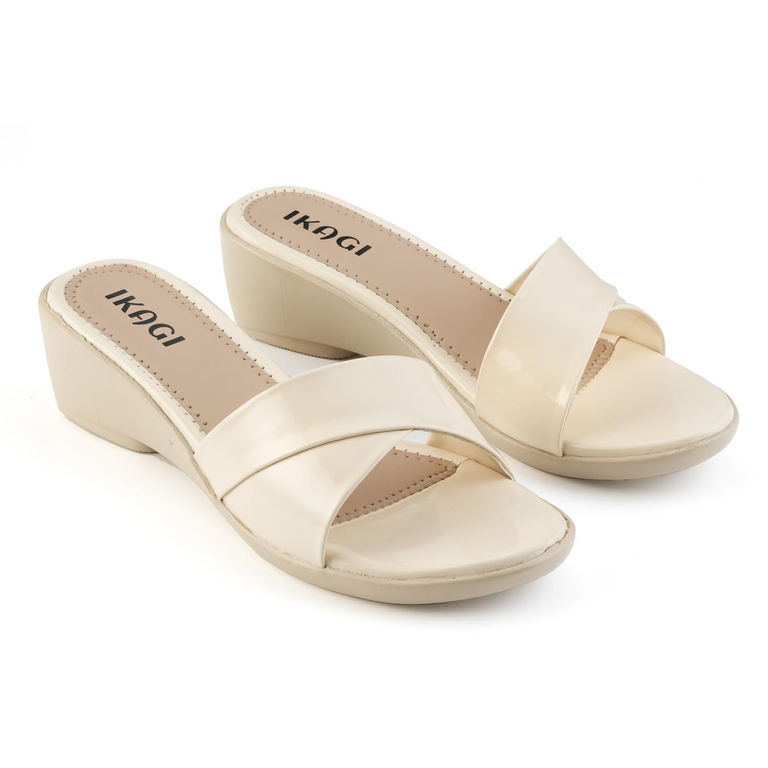 ikagi Stylish Comfortable Casual Platform Wedges Slip-On Sandals for women & Girls-picture-31