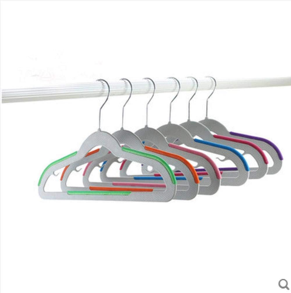 10x Dry and Wet Children's Hangers Seamless Nonslip Children's Clothing Hanger Clothes Hanging Baby Green Clothes Props (Pink 10)