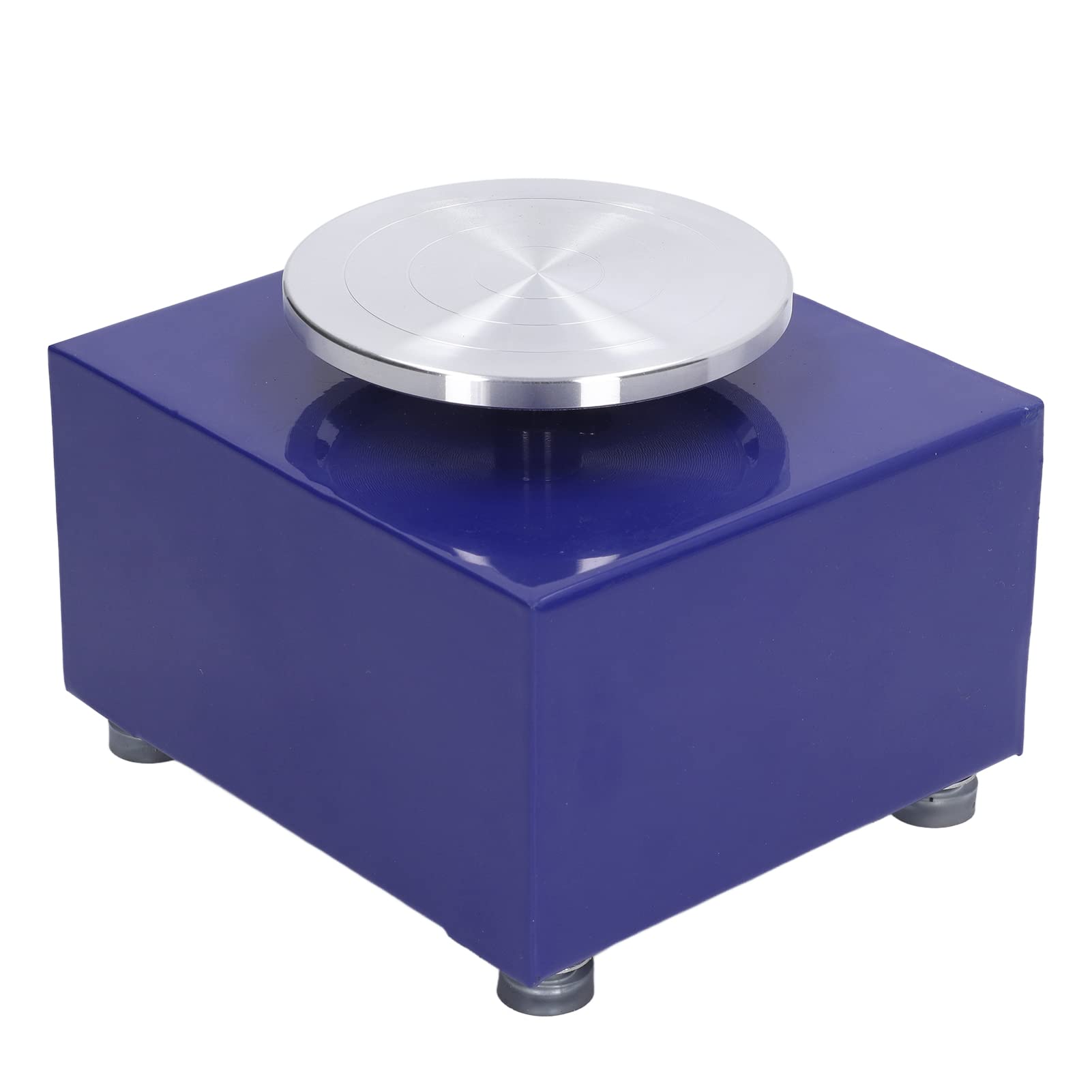 Yadoo Mini Töpferscheibe | Elektrische für Kinder, Erwachsene & Anfänger Keramikformmaschine Töpfermaschine DIY Tonwerkzeug Abnehmbares Becken Einstellbare Geschwindigkeit(Blau)