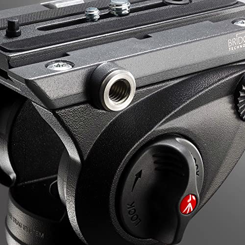 Manfrotto Mvh500Ah, Lightweight Fluid Video Head With Flat Base, Sliding Plate For Rapid Camera Connection, Supports Multiple Tripods #TOP2