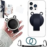 Ephoou Magnetic Belt Clip with Anti-Theft Chain, Secure Phone Holster for Backpack Strap, Detachable Holder for Hiking, Travel, Outdoor, Compatible with iPhone, Samsung, Google, Moto & More