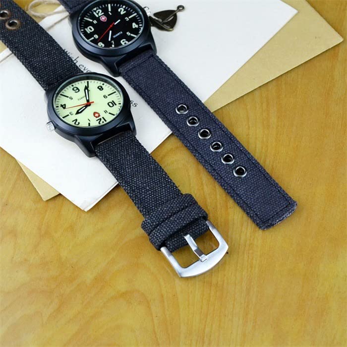 Image of Gosasa Unisex Military Watches Sport Textile Nylon Strap Stylish Men Watch Luminous Fashion Watches Analog Display Quartz Waterproof Casual Wristwatch