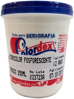 Tinta para Serigrafia Colordex Hidrocolor Fosforescente (250ml)