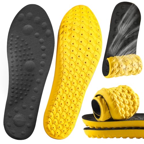 Image of 4D Cloud Soles Insoles for Men and Women,Soft Shock Absorption Massage Sports Shoe Inserts, Arch Support Memory Foam Insole (Black, XS Men 6~7 /Women 7.5)