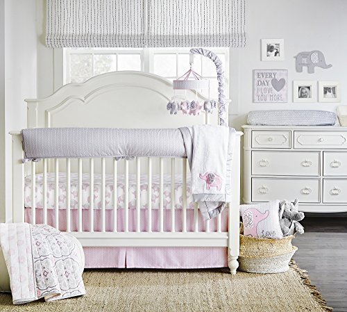 Wendy Bellissimo Baby Mobile Crib Mobile Musical Mobile - Elephant Mobile From The Elodie Collection In Pink And Grey #TOP1