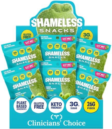 Shameless Snacks Green Apple Blast Sour Gummy Candy &amp; Fruit Snacks - Keto