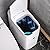 JOYBOS Motion Sensor Bathroom Trash Can with Lids, 3.5 Gallon Smart Garbage Can with Automatic Bag Expanding Function,Slim Small Trash Bin for Bedroom, Office, White
