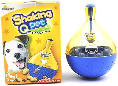 CFStore@ "Shaking Q Pet" Dog Cat Puppy Tumbler Leakage Food Dispenser Chew Interactive Play Toy (MCCW-BDW)