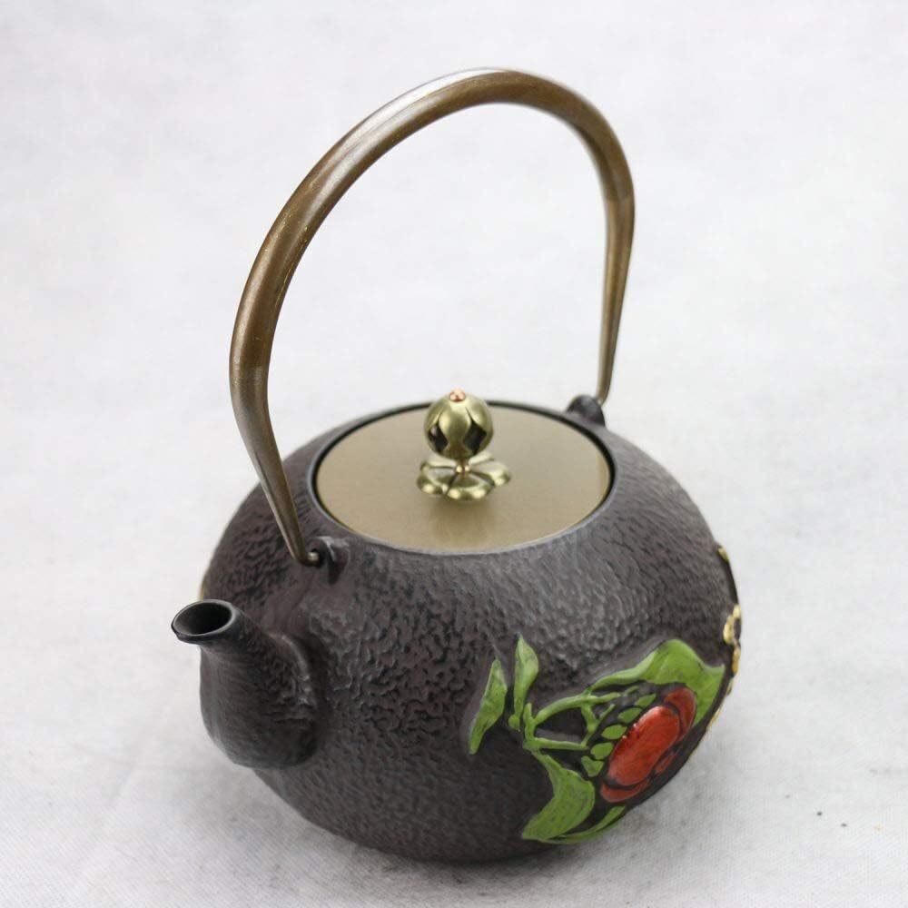 ABRASIVES Tetera Teteras 1.4L / 1400ML Tetera Japonesa De Hierro Fundido Tetera De Té Pintada A Mano Tetera De Personalidad Creativa Tetera Tetera Hierro Fundido