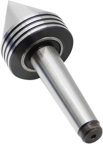 Miniatura 5 de Yunnergo MT1 Heavy Duty Tailstock Rodamiento giratorio de 60 grados Centros de torno giratorio en vivo MT2, centro cónico Morse para carpintería