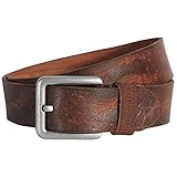 Gürtelbreite ca. 4,0 cm bruno banani Ledergürtel Herren/Gürtel Herren, Vollrind-Leder, cognac, Größe/Size:115, Farbe/Color:braun