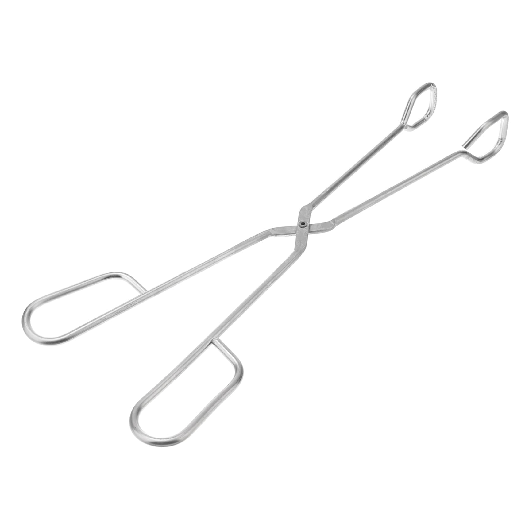 VINTORKY 1Pc Stainless Steel Food Clip Slip Serving Tong for Pastries Bread Steak and Vegetables Practical Kitchen Clamp for Handling Grey