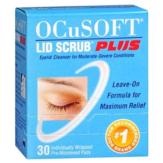 OCuSOFT Plus Eyelid Cleanser Pads 30 Each (Pack of 4)