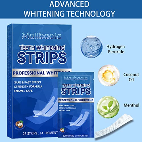 Teeth Whitening Strips, 28 Pcs White Strips For Teeth Whitening, Professional Whitening Strips For Teeth, Teeth Whitening Strip Kit #TOP2