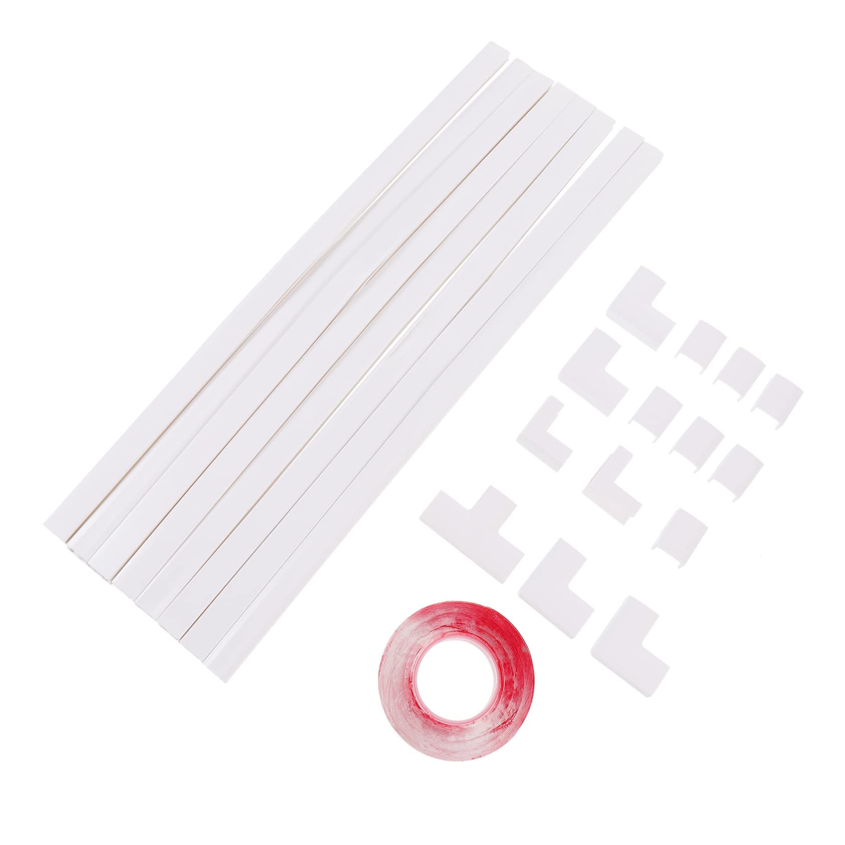Lurrose 1 Set Canalina Nascondi Copertura per Flessibile per Tv e Facile Installazione e Personalizzabile Organizzatore per Naturale