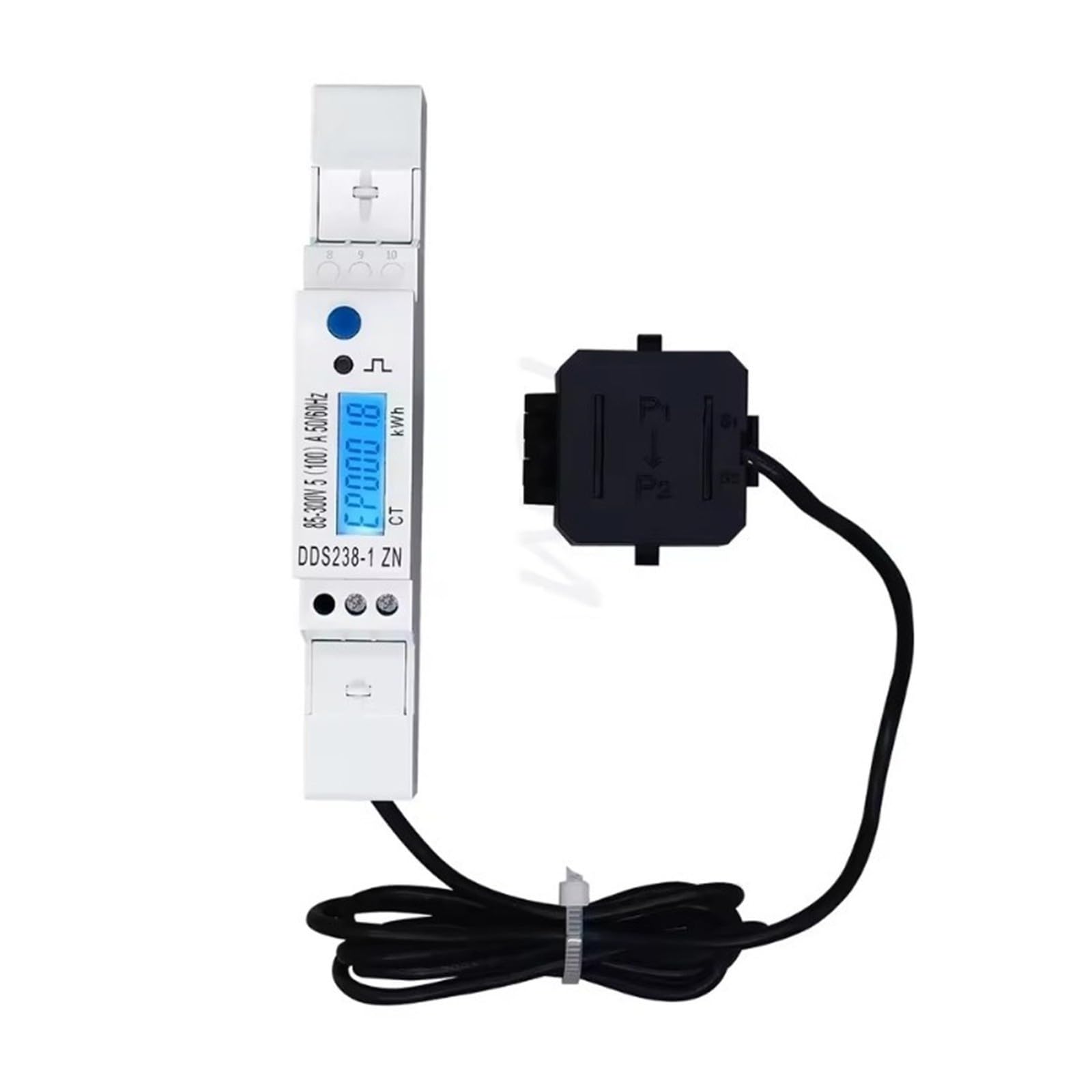 Contatore di energia Import/Export Attivo/Reattivo, Con TA 85-300V 5(100) A | Contatore di energia RS485 Retroilluminazione LCD bidirezionale(Split Core CT)