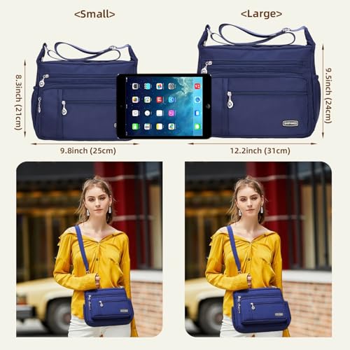 Image of Crossbody Bag for Women,Multi Pockets Cross Body Purses for Women, Ladies Shoulder Bag, Travel Purses and Handbags