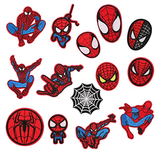 Patch Thermocollant Spiderman Ecussons Thermocollants wopin-14 Pièces Patchs Thermocollants Spiderman Patchs Spider Man Badge Spiderman Patchs Brodés