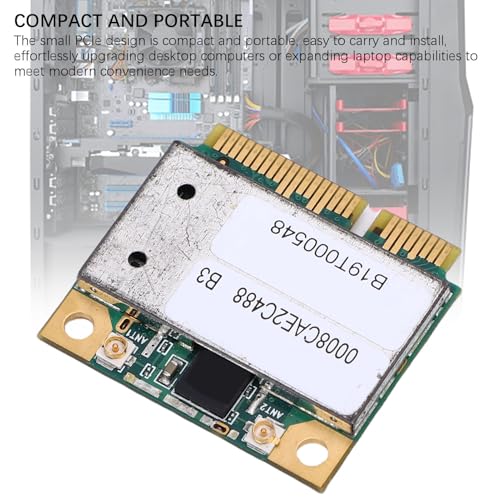 Diyeeni AR5BHB92 Tarjeta WiFi, Doble Banda 2.4G/5GHz 300Mbps PCIE para PC de Escritorio, Compatible con Windows Vista/7/8/10/11 y Linux miniatura 5