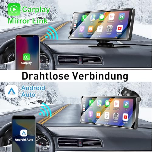 Autoradio mit Touchscreen von Essgoo für Apple CarPlay und Android Auto