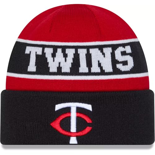 Bonnet Minnesota Twins New Era réversible rouge et bleu marine en taille unique