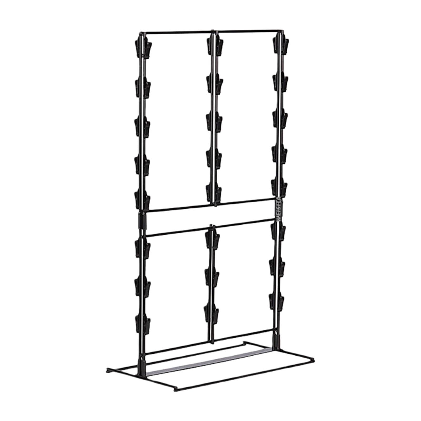 ZBIianxer Carbon Steel Rack with 48 Clips Great for Home Kitchen Retail Shop and Event Setup Kitchen Storage Rack
