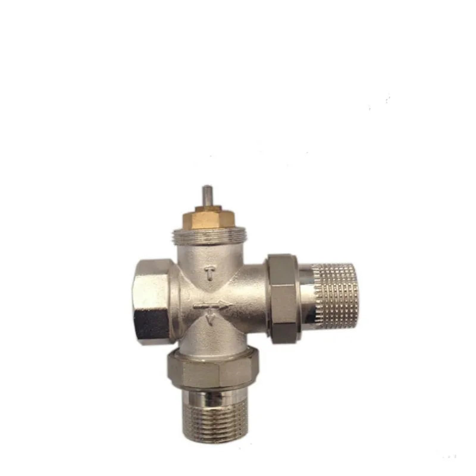DN15 DN20 DN25 Messing Drei-Wege-Ventil Thermostat Heizkörper Ventil 1PCS(Size:DN15)