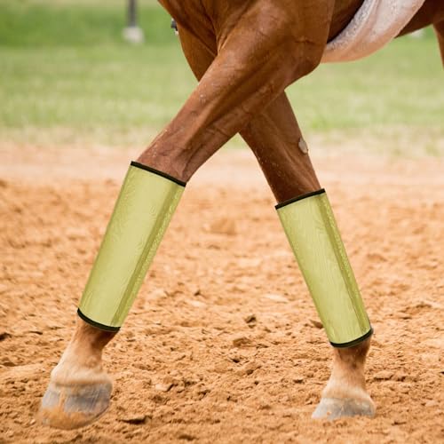 Image of Jexine Set of 8 Mesh Fly Boots for Horse Loose Fitting Non Slip Breathable Horse Fly Leggings Protective Reduces Stress Leg Fatigue Wraps for Preventing Flies Mosquitoes Bite