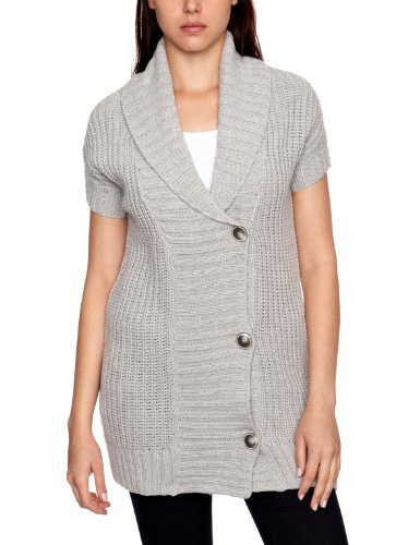 Preisvergleich Produktbild ESPRIT Damen Strickjacke Gr. Small, Grau - Grau (Metal Grey Melange)