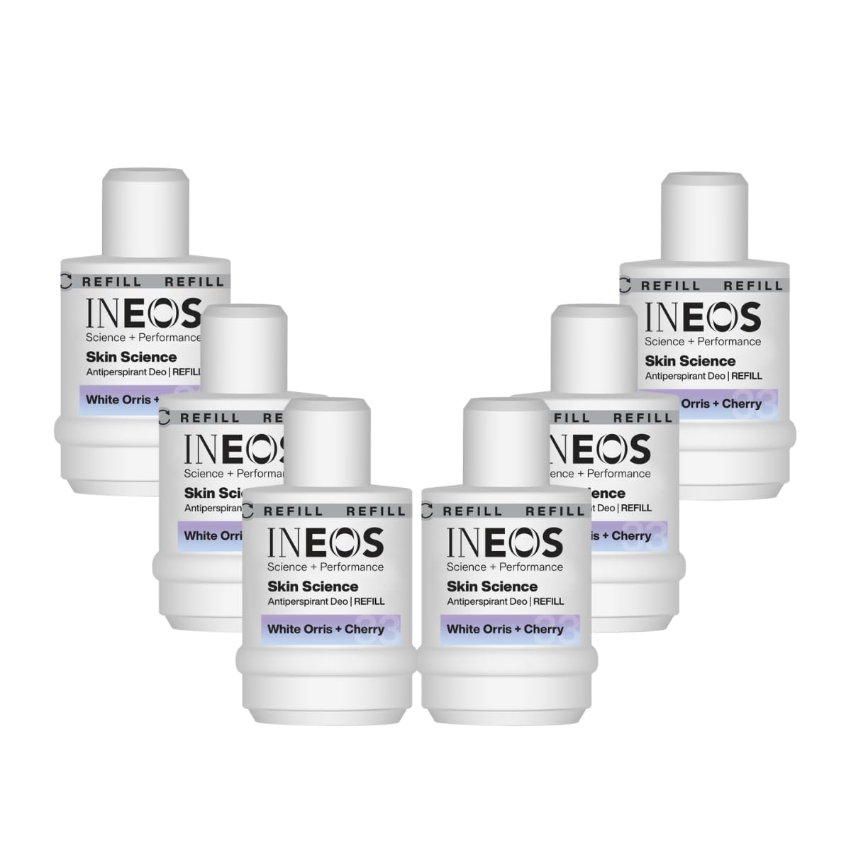 INEOS Skin Science Antiperspirant Roll On Refill White Orris 6x50ml