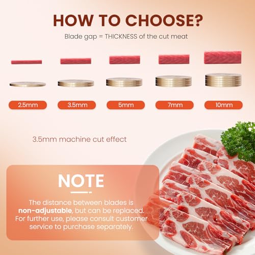 NEWTRY Commercial Meat Slicer Cube Shredded Meat 352LBS/H 550W Electric Stainless Steel Vegetable Cutter Cutting Machine for Delicatessen (220V, with 10mm balde) - Image 3