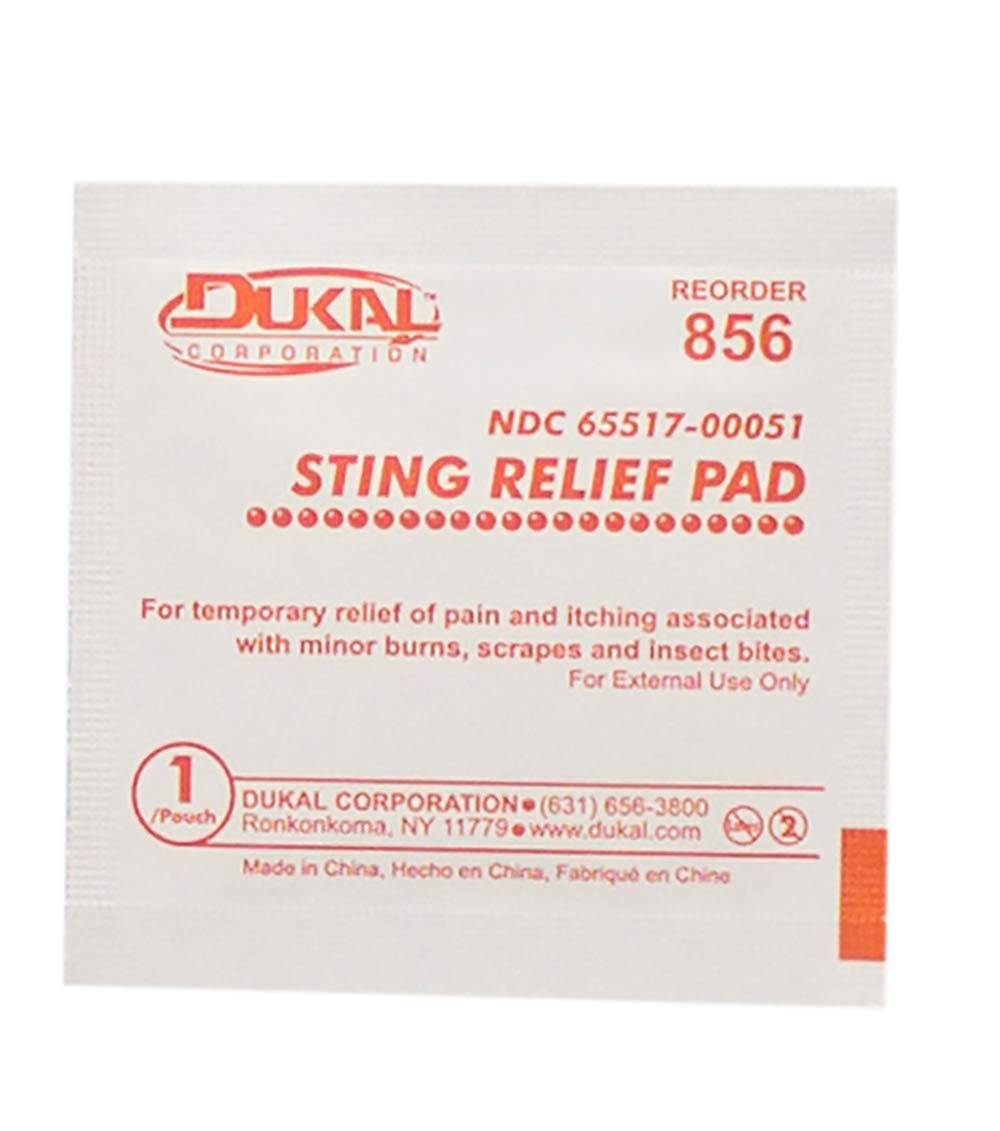 Dukal DUK 856-1000 Sting Relief Pad, Medium, 2-Ply, Non-Sterile, Bulk (Pack of 1500)