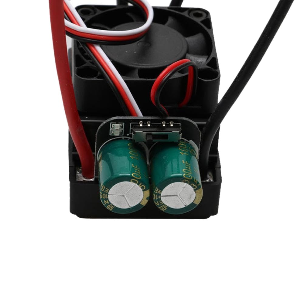 Regolatore di velocità del motore del tosaerba RC 12V 24V 110A ESC spazzolato a doppia via 1000W con ventola di raffreddamento