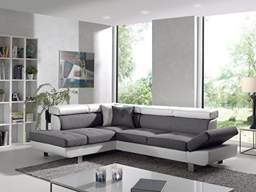 Bestmobilier - Lisbona - Canapé d'angle Gauche Convertible - L 252 x P 190cm