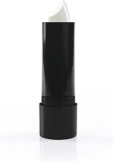 Barra de labios blanca - Pack de 6 - Tubo de lápiz labial blanco - Accesorio de maquillaje para disfraces