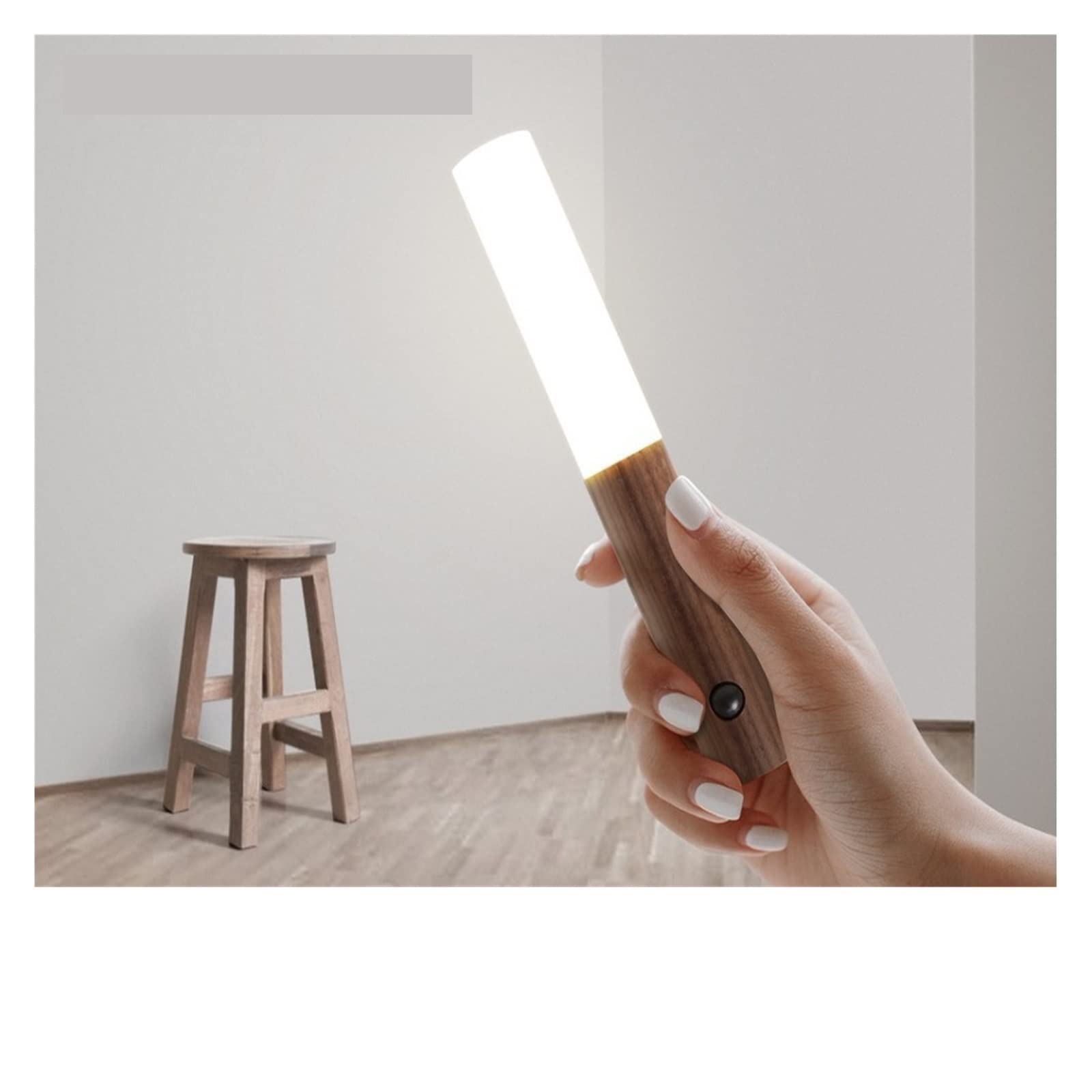 Luz de Pared Sensor infrarrojo Recargable Sensor fotosensible luz Nocturna inalámbrica lámpara de mesita de Noche lámpara de Pared de Armario